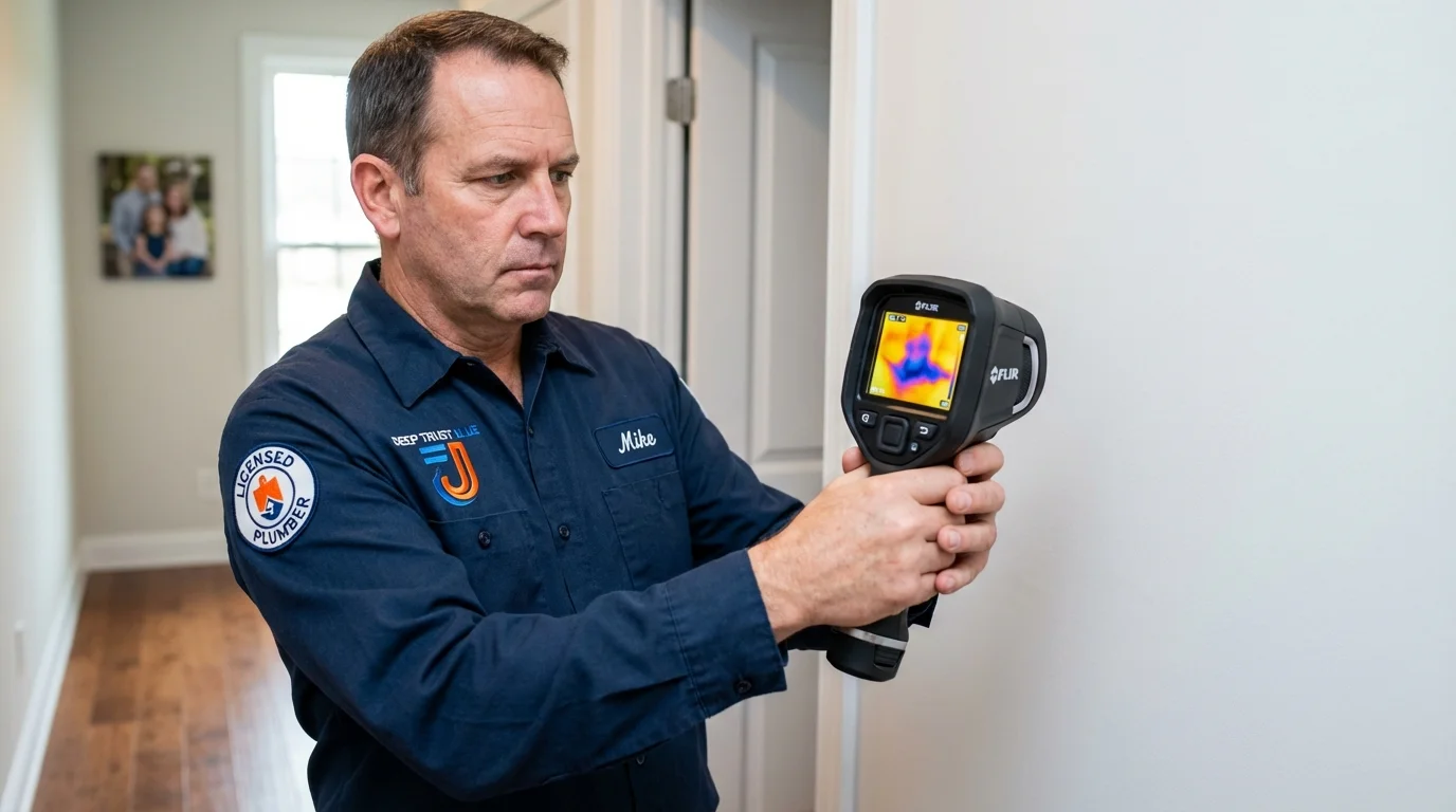 Thermal imaging leak detection by Johns Plumbing LLC in Maud